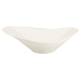 Bonna China Gourmet 11" x 7.5" x h:3.5" 25 oz. Oval Warm White Porcelain Bowl